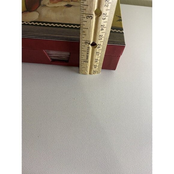 Vintage Christmas Paper Napkins In Box Kimberly Poloson Stripes 40 Napkins - Picture 9 of 11